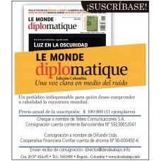 A. Suscripción Le Monde diplomatique, edición Colombia